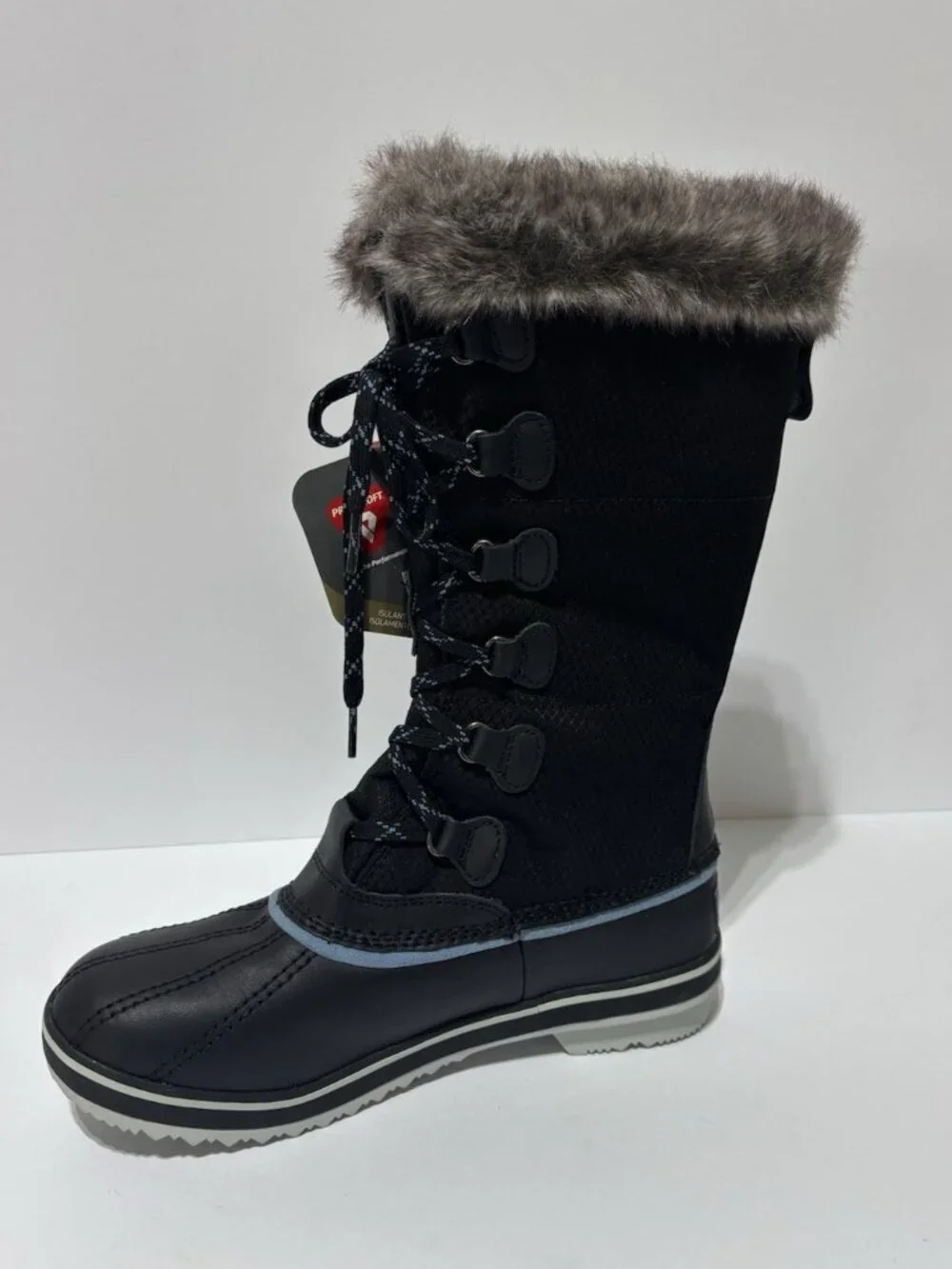 L.L. Bean Women’s Rangeley PAC Insulated Tall Winter Boots Black, Size 8 M